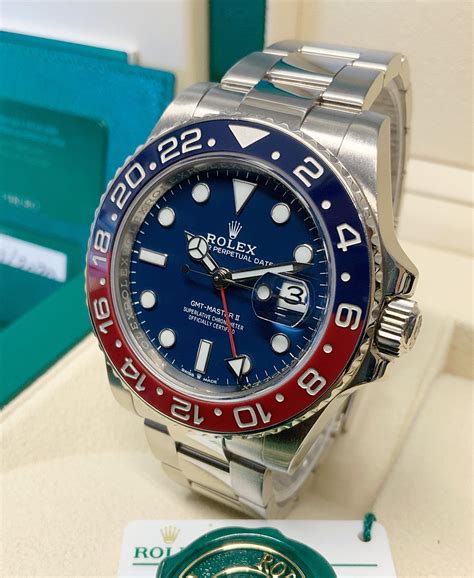 rolex pepsi white gold retail price|chrono24 rolex gmt white gold.